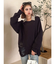クラッシュ LOOSE ニットトップス