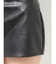 フェイクレザースカートライクショートパンツ