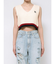 Square gyda Vネックラインニットトップス