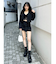 ウエストデザインスカートライクショートパンツ【SETUP着用可】