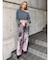ハイウエスト Tie Dyeワイドデニムパンツ