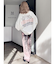 ハイウエスト Tie Dyeワイドデニムパンツ