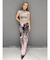ハイウエスト Tie Dyeワイドデニムパンツ