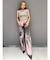 ハイウエスト Tie Dyeワイドデニムパンツ