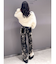 ハイウエスト Tie Dyeワイドデニムパンツ