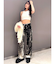 ハイウエスト Tie Dyeワイドデニムパンツ