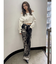 ハイウエスト Tie Dyeワイドデニムパンツ