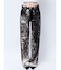 ハイウエスト Tie Dyeワイドデニムパンツ