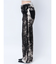 ハイウエスト Tie Dyeワイドデニムパンツ