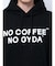 NO COFFEE NO GYDAスウェットパーカー