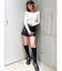 フェイクレザーショートパンツ