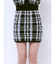 シャギーCHECK PATTERN MIXニットスカートライクショートパンツ【SETUP着用可】