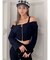 Symmetry GYDAオフショルシャツブラウス