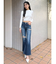 BACKリボンケーブル編みニットトップス