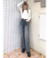 BACKリボンケーブル編みニットトップス