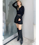 GYGYプレートニットトップス