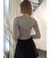 GYGYプレートニットトップス