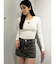 GYGYプレートニットトップス