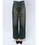ハイウエストSymmetryGYDA INNER RIPPEDワイドデニムパンツ
