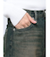 ハイウエストSymmetryGYDA INNER RIPPEDワイドデニムパンツ