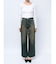 ハイウエストSymmetryGYDA INNER RIPPEDワイドデニムパンツ
