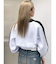 round GY BICOLOR POLOニットトップス
