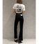 【TINY】ハイウエストBACKクロスフレアパンツ