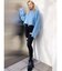 モヘアタッチシャギーショートニットトップス【WEB限定】