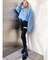 モヘアタッチシャギーショートニットトップス【WEB限定】