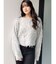 モヘアタッチシャギーショートニットトップス【WEB限定】