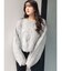 モヘアタッチシャギーショートニットトップス【WEB限定】