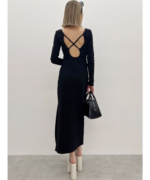 GYDA ジェイダ バッククロスバインダーテレコロングワンピース GD BACKクロスバインダーテレコロングワンピース｜ジェイダの通販