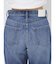 ハイウエストGD SIDE 2ラインストレートワイドデニムパンツ