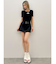 フェイクレザーベルトスカートライクショートパンツ