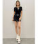 フェイクレザーベルトスカートライクショートパンツ