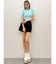 ハイウエストボタンショートパンツ