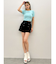 ハイウエストボタンショートパンツ