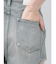 ハイウエストサイドオープンデニムワイドパンツ
