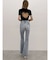 BACK OPEN bijou heartトップス