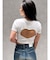 BACK OPEN bijou heartトップス