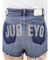ハイウエストJUBEYO bijouデニムショートパンツ