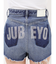 ハイウエストJUBEYO bijouデニムショートパンツ