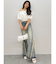 ハイウエストSIDEフリンジフレアデニムパンツ