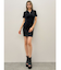 ブリーチハーフZIPリブニットワンピース