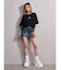 Vintageデニムスカートライクショートパンツ