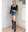 Vintageデニムスカートライクショートパンツ