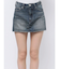 Vintageデニムスカートライクショートパンツ