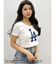 GYDA［MLB］クロップドTシャツ