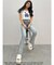GYDA［MLB］クロップドTシャツ