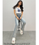 GYDA［MLB］クロップドTシャツ